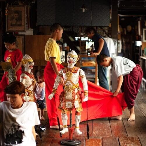 Thai Puppet Show at Khlong Bang Luang